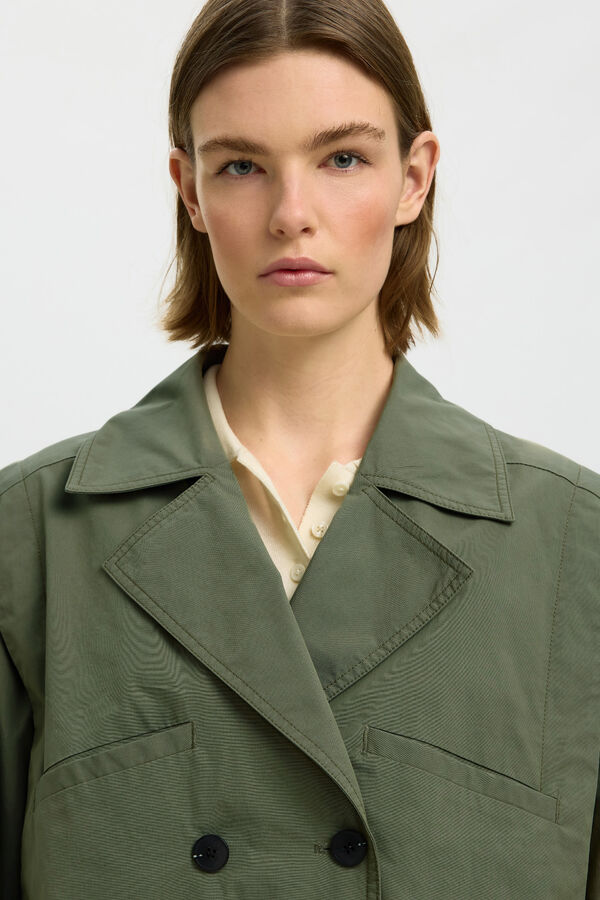 Selected Blus&atilde;o bomber cruzado Verde