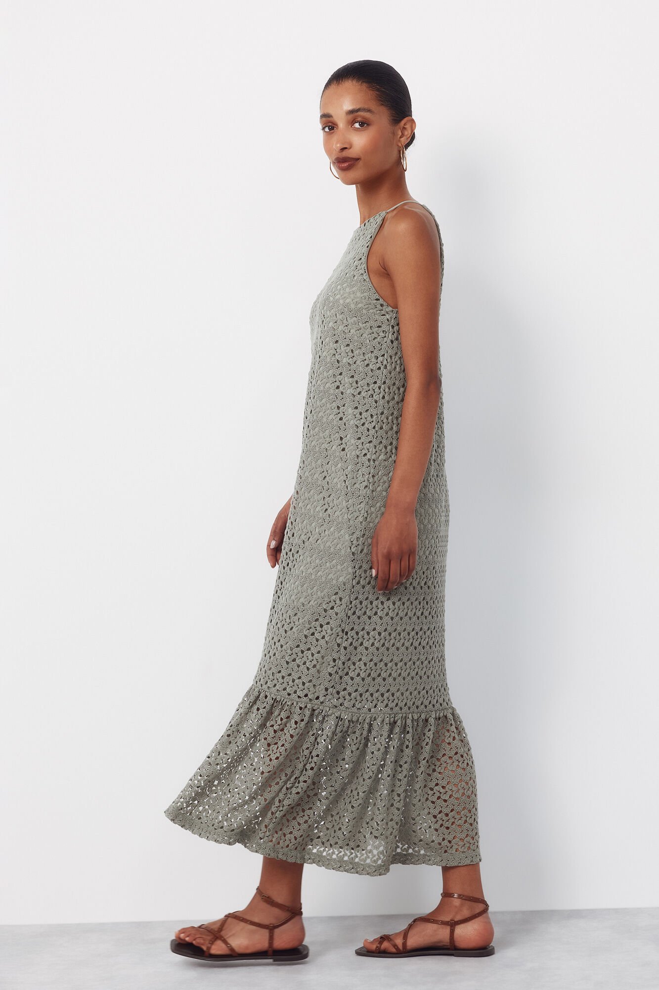 Cortefiel Structured halterneck dress