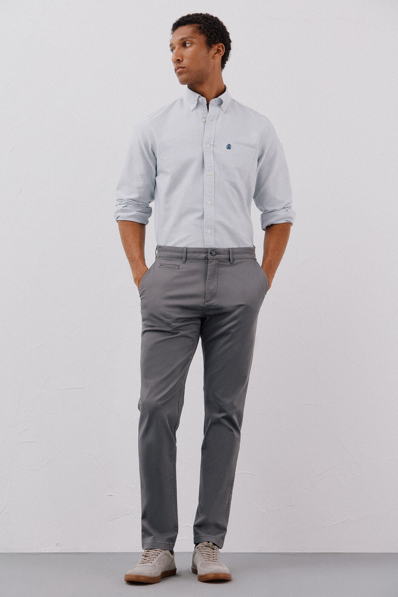 Cortefiel Pantal&oacute;n chino ligero slim fit