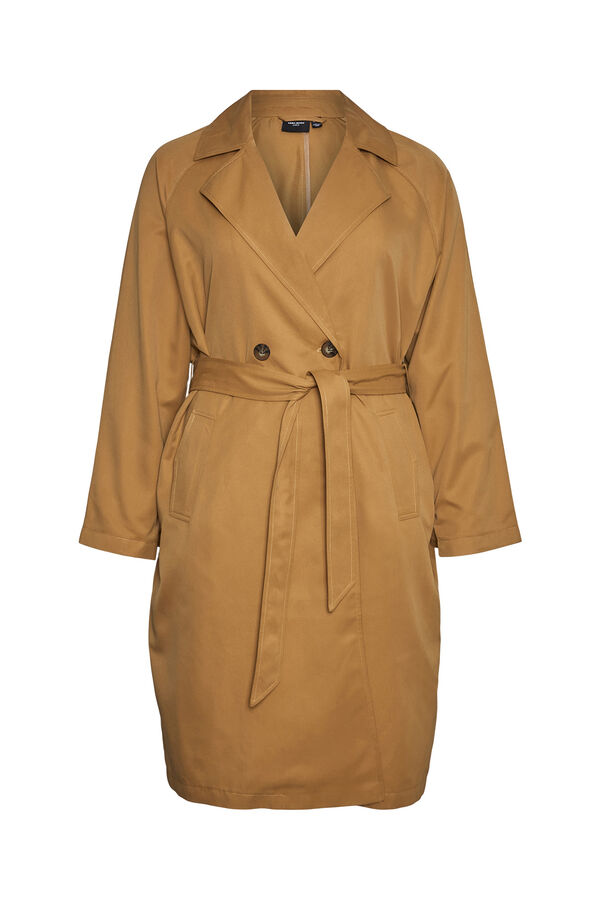 Cortefiel Plus size trench coat  Brown