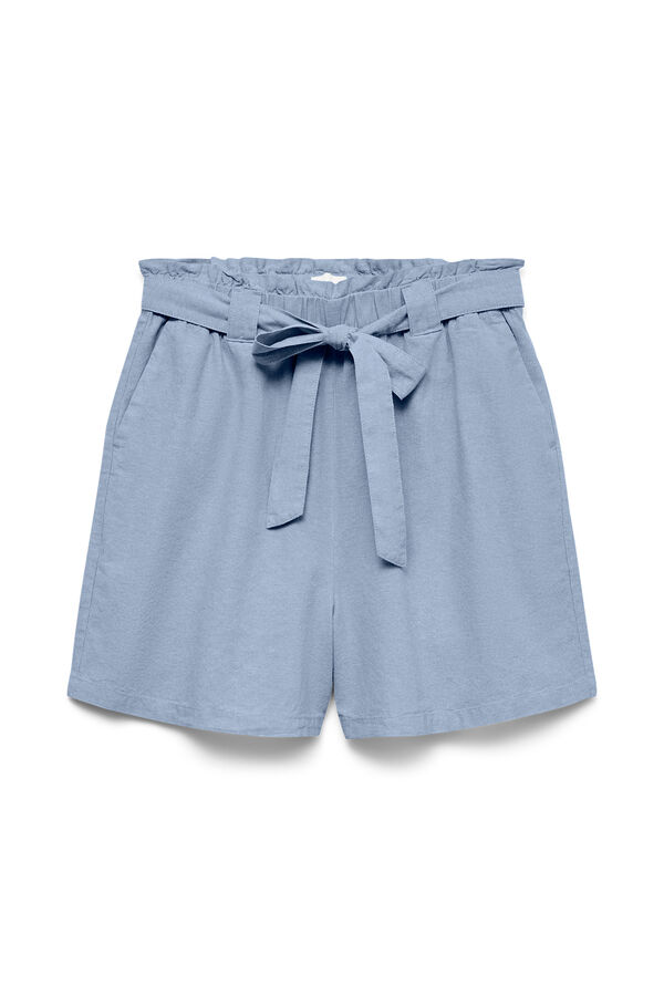 Vero Moda Cal&ccedil;&otilde;es de algod&atilde;o com la&ccedil;ada Azul