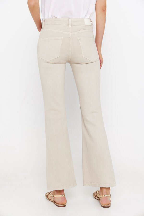 Cortefiel Bell-bottom jeans Ivory