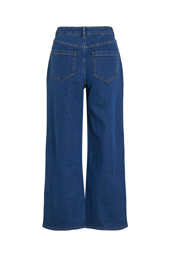 Vila Calça calça 7/8 de cintura alta Azul