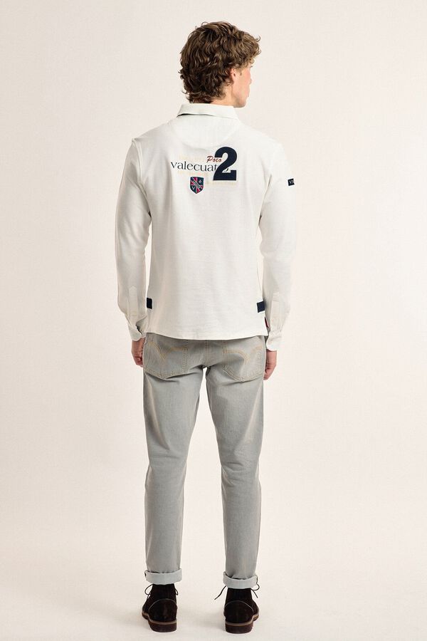 Valecuatro Valecuatro men's off-white polo shirt White