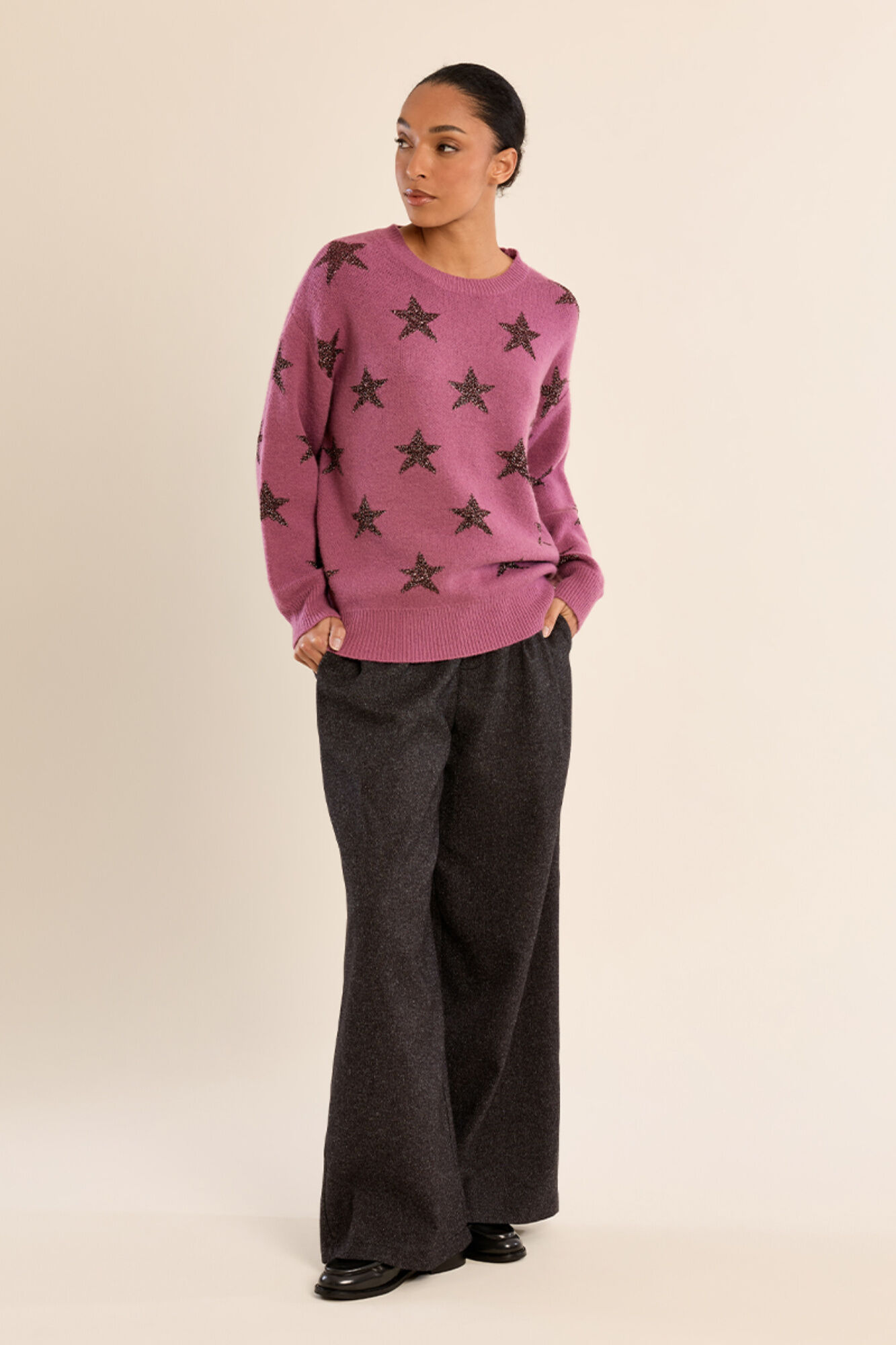 Molly Bracken Camisola com motivo de estrelas