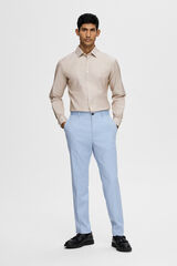 Selected Pantalón de traje Slim Fit confeccionado con materiales reciclados. Azul
