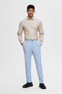 Cortefiel Slim fit suit trousers made from recycled materials Blue