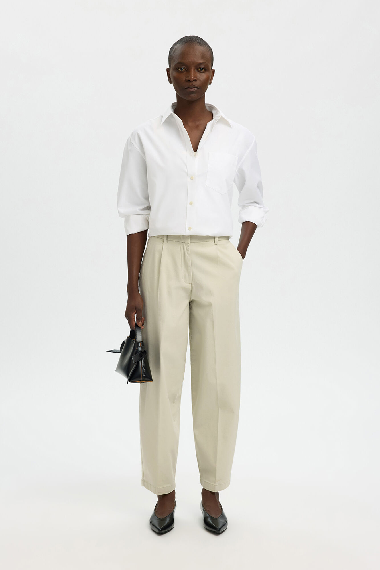 Selected Cal&ccedil;a barrel em algod&atilde;o org&acirc;nico