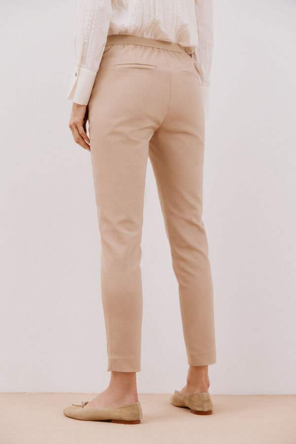 Cortefiel Skinny fit trousers Nude