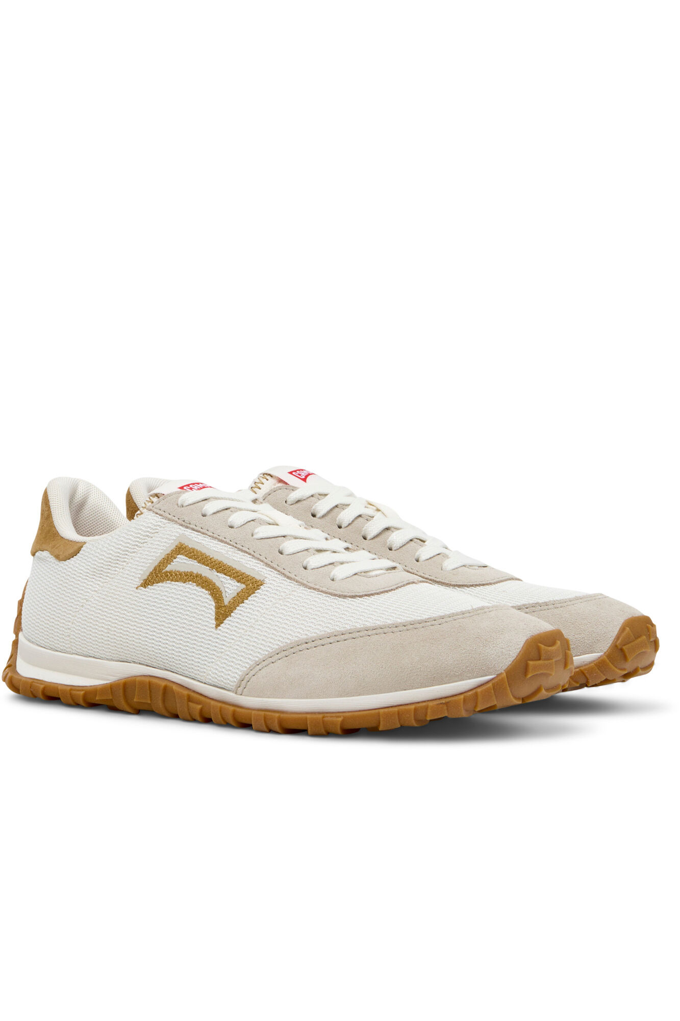 Camper Zapatillas de textil y piel nobuk mujer