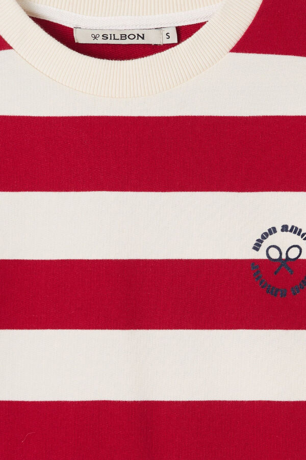 Silbon Sudadera woman hombreras Rojo