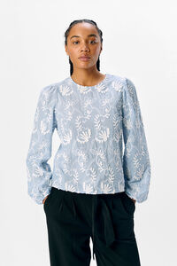 Object Blusa de tecido bordado