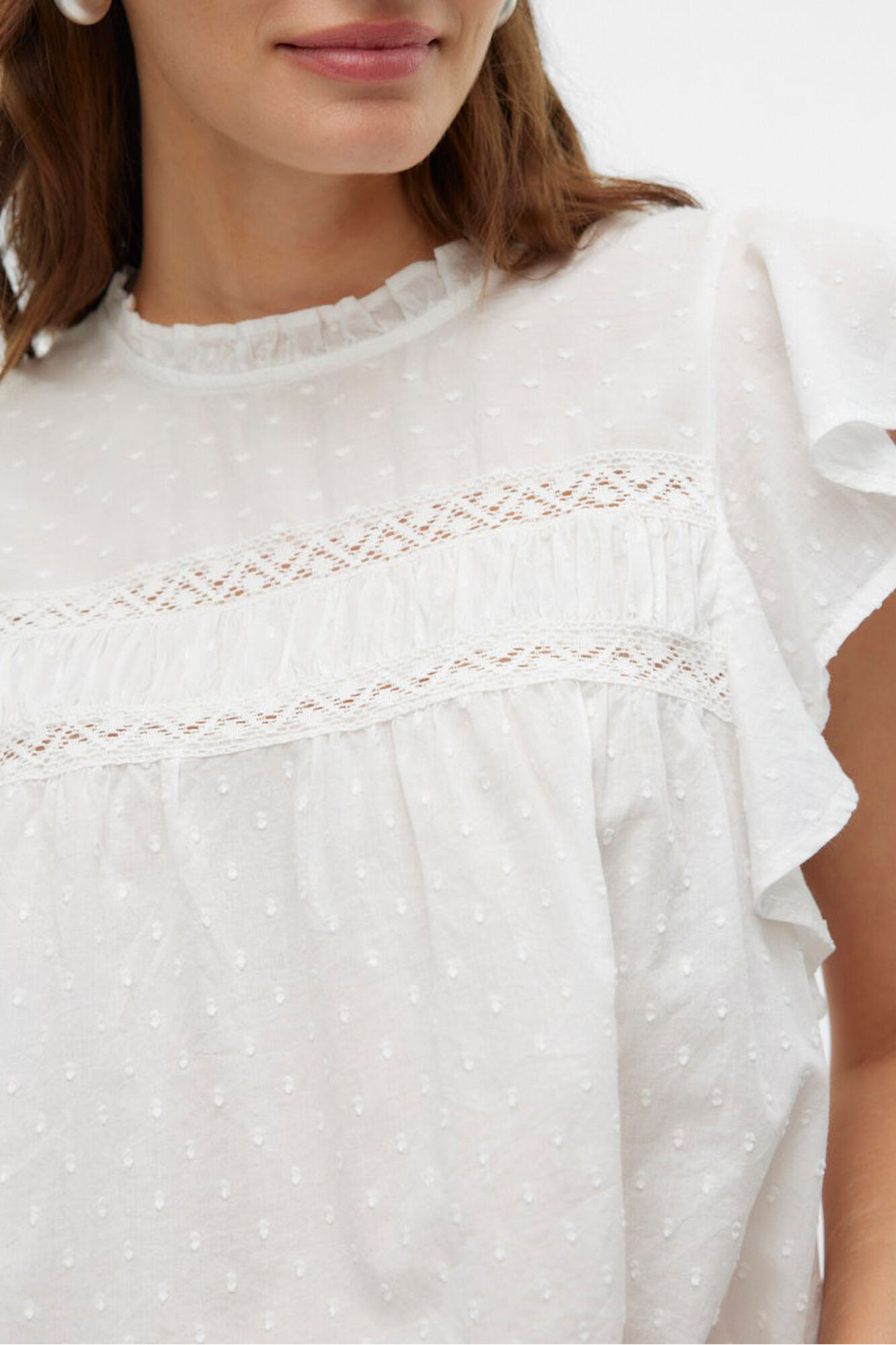 Vero Moda Fluid round neck blouse