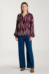 Vila Camisa de viscose estampada