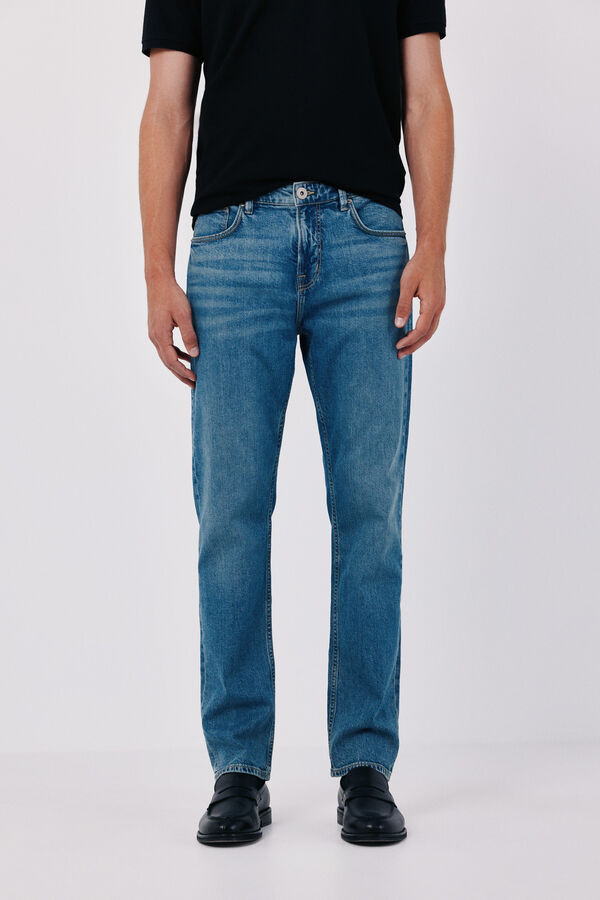 Cortefiel Lightweight regular jeans Blue