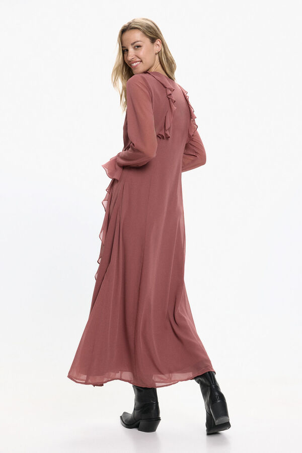 Vero Moda Vestido longo com babados  Subiu
