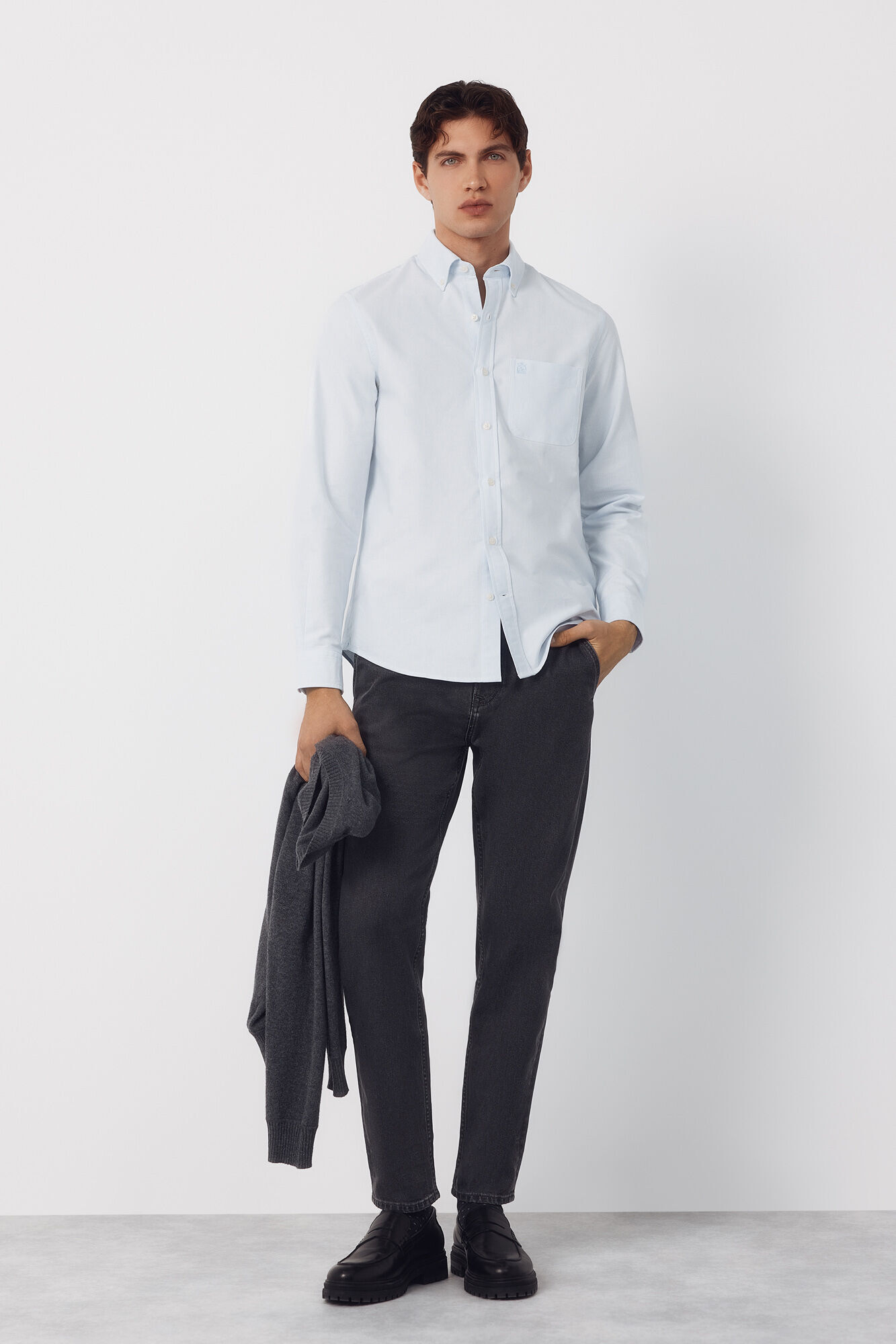 Cortefiel Candle stripe oxford shirt