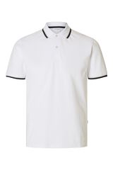 Selected Piqu&eacute; short sleeve polo shirt Multicolour