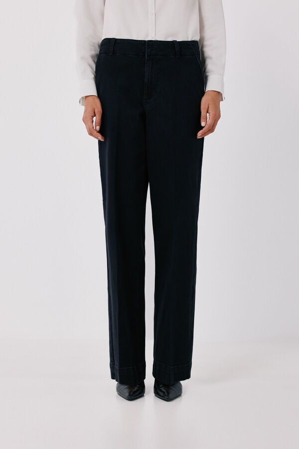 Cortefiel Straight formal jeans Grey