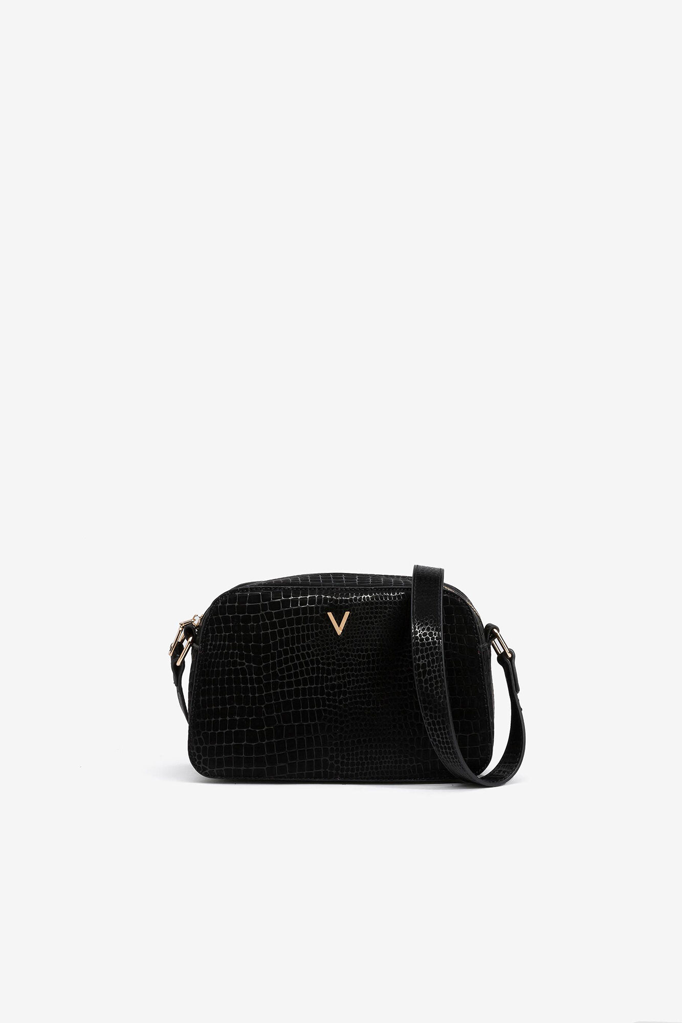 Mock croc crossbody bag Women s bags Cortefiel
