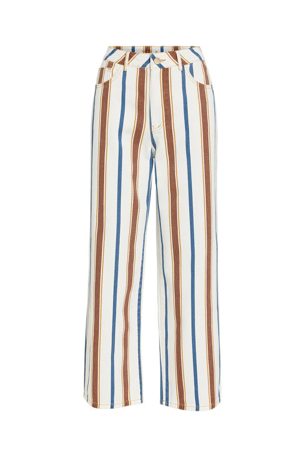 Vila Multicoloured wide leg trousers Multicolour