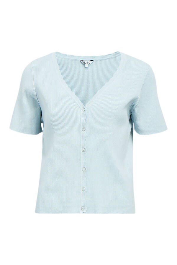 Object Top de malha de manga curta Azul