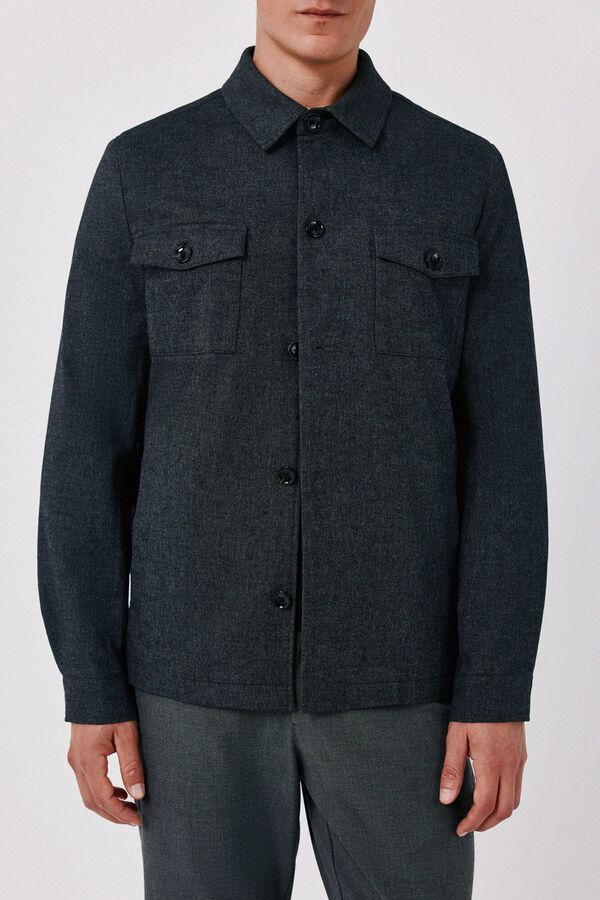 Cortefiel Grey wool worker Dark grey