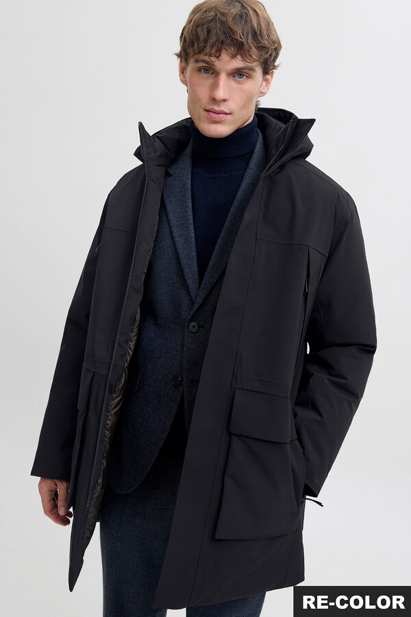 Jack & Jones Parka clássica com capuz Preto