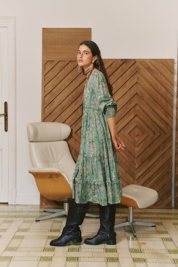 Jaase Vestido midi Monday Verde