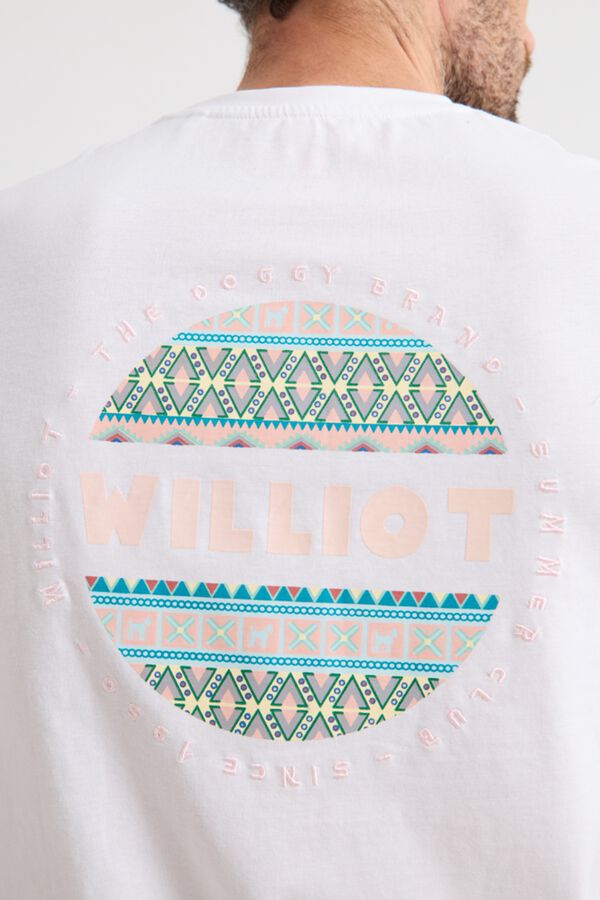 Williot Ethnic Circle T-shirt White