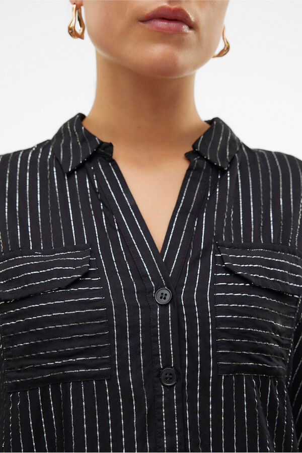 Vero Moda Camisa básica de manga comprida  Preto