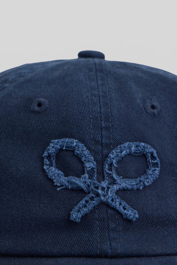 Silbon Bon&eacute; com raquete em relevo Azul