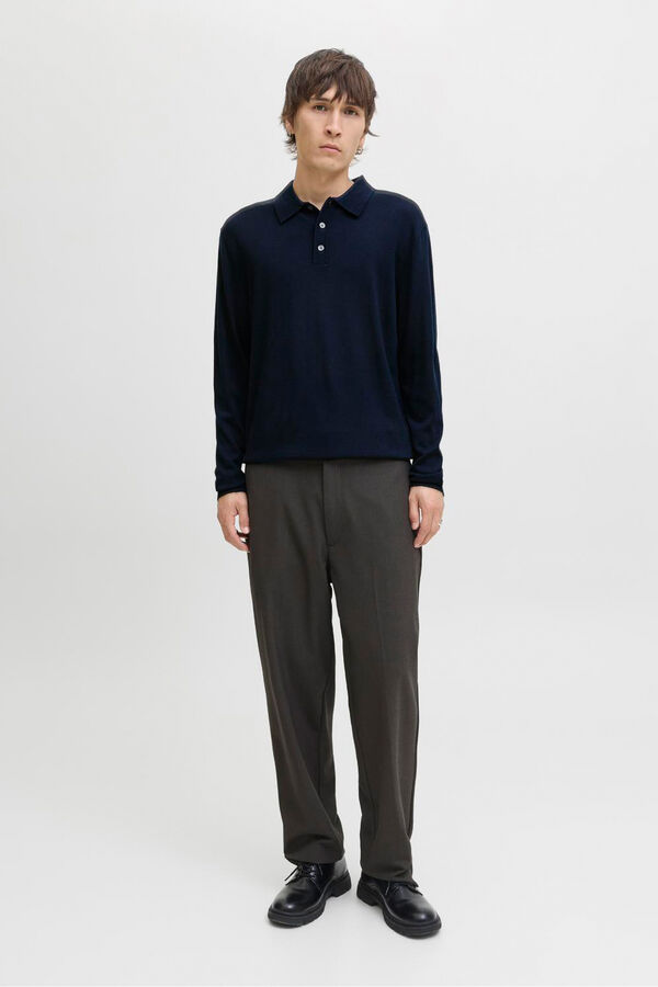 Jack & Jones Regular fit polo shirt jumper Navy