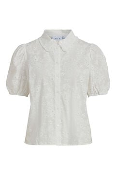 Cortefiel Puffed sleeve shirt White