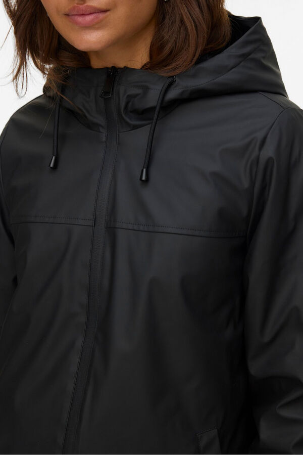 Vero Moda Impermeável com capuz Preto