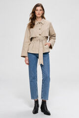 Selected Short trench coat Beige