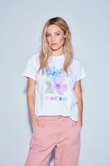 Slowlove T-shirt estampada Branco