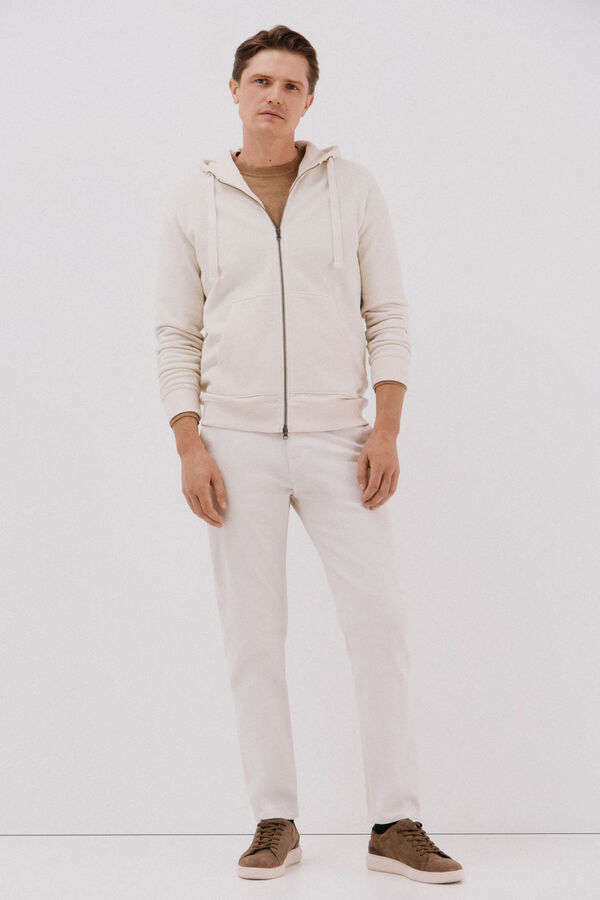 Cortefiel Tapered fit jeans Ivory