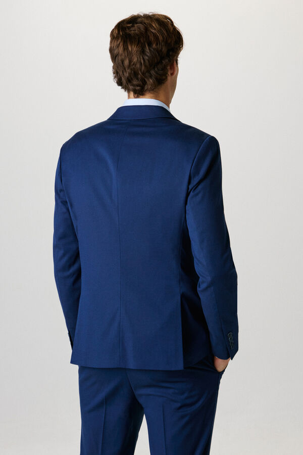 Selected Americana de traje Slim Fit confeccionada con materiales reciclados. Azul