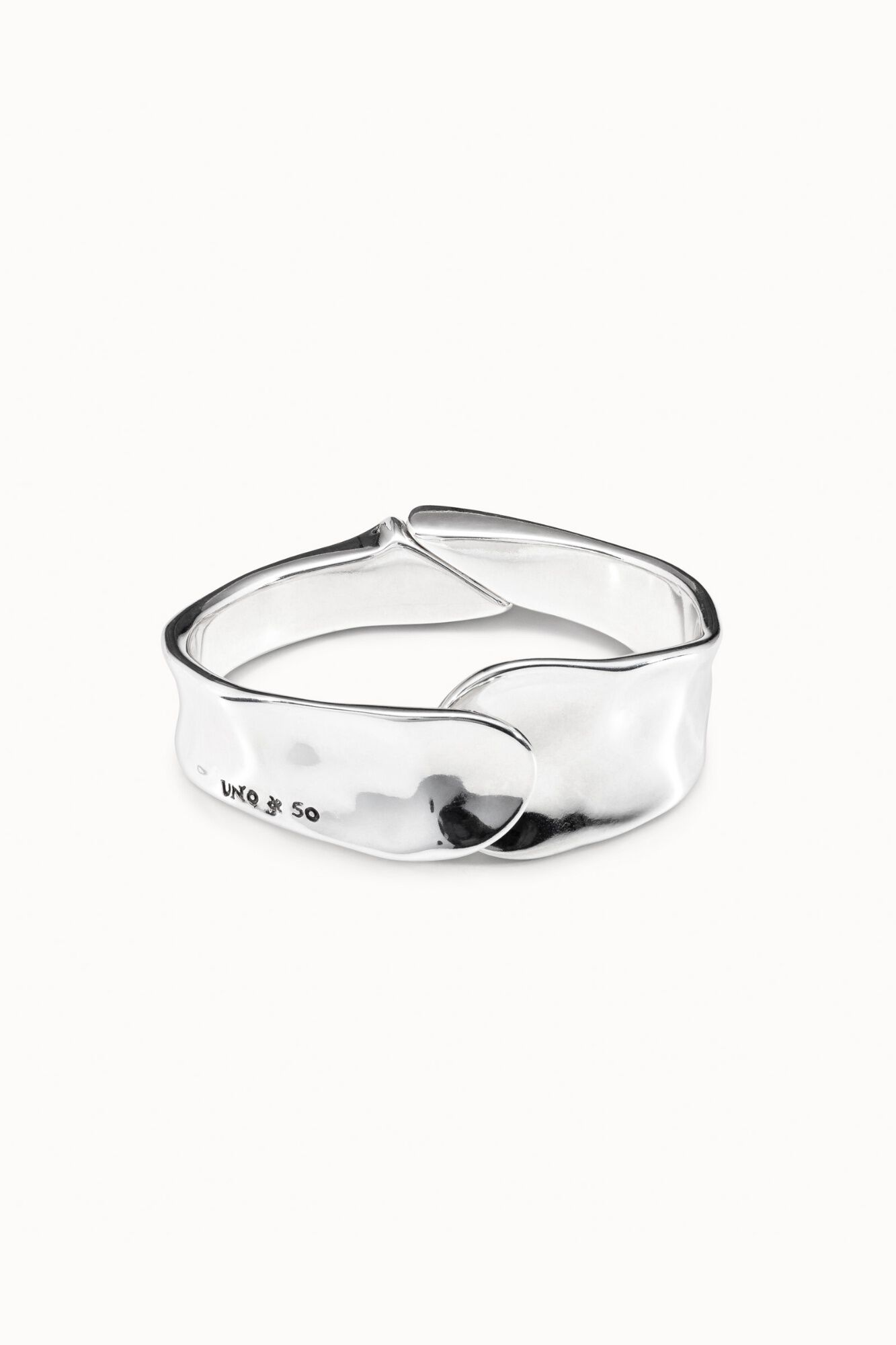 UNOde50 Pulseira r&iacute;gida banho a prata