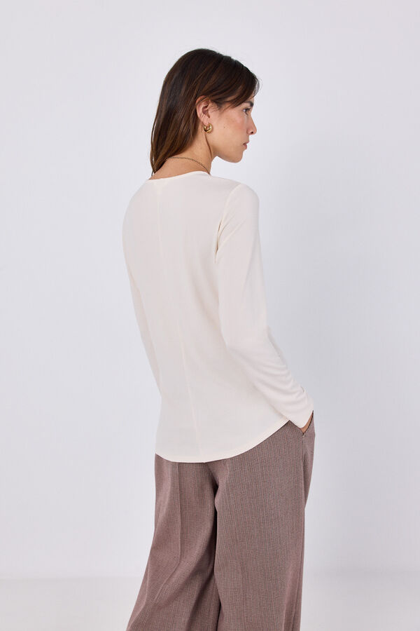 Cortefiel Knot top Ivory