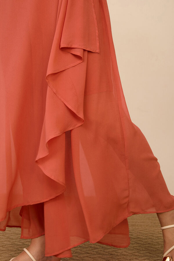 Meisie Saia-cal&ccedil;&atilde;o em gaze Vermelho