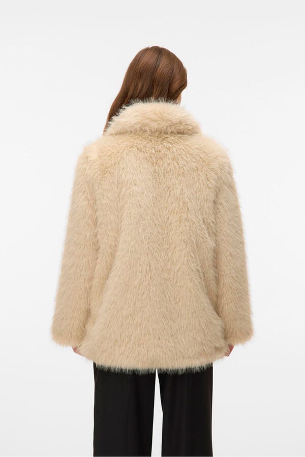 Vero Moda Sobretudo de pele  Cinzento