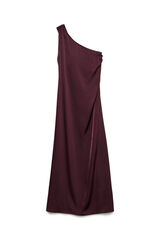 Vero Moda Vestido midi com decote assimétrico  Roxo