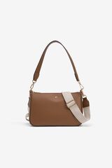 Vilanova Faux leather crossbody bag Brown