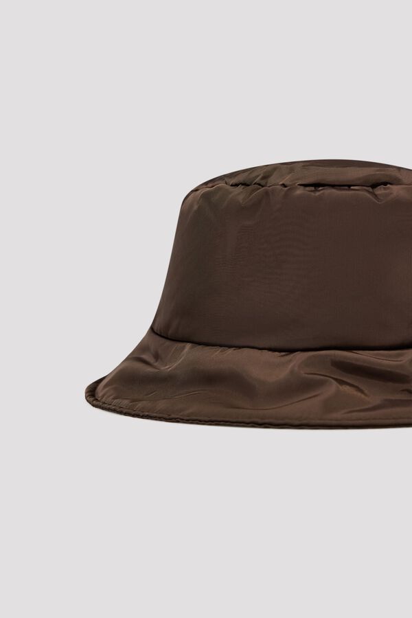 Cortefiel Puffer rain hat Beige
