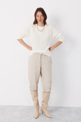 Cortefiel Soft feel jumper Ivory