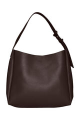 Cortefiel Faux leather bag  Dark brown