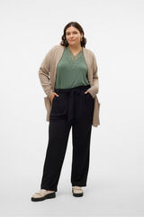 Vero Moda Curve Cárdigan con capucha talla grande Marrón