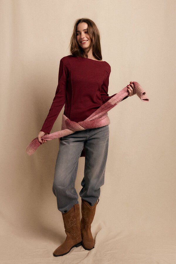 Slowlove Top básico mesclado Granada